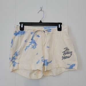 The rolling stones cotton tie dye shorts